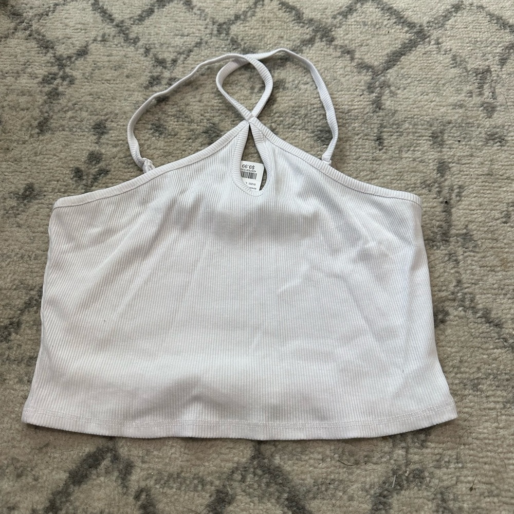 Cross neck top